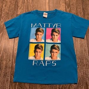 Mattybraps Mattyb Youth Medium Shirt Blue Tee